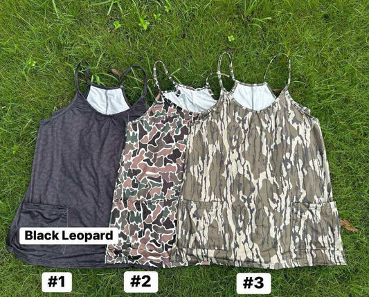 Camo dress/romper shorts underneath