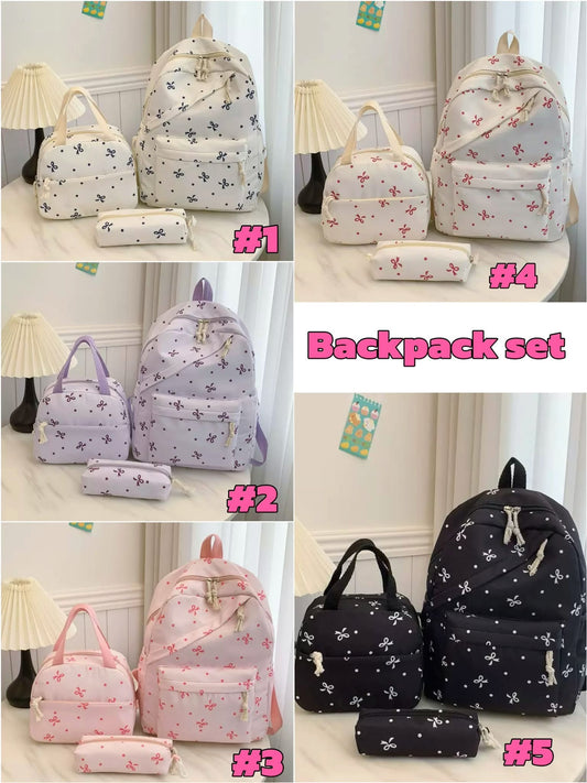 Girly backpack sets