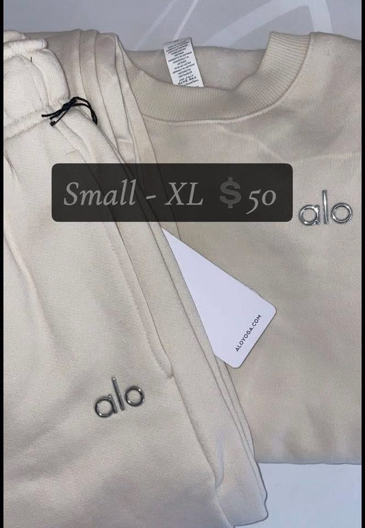 A L O SWEATSET CREAM