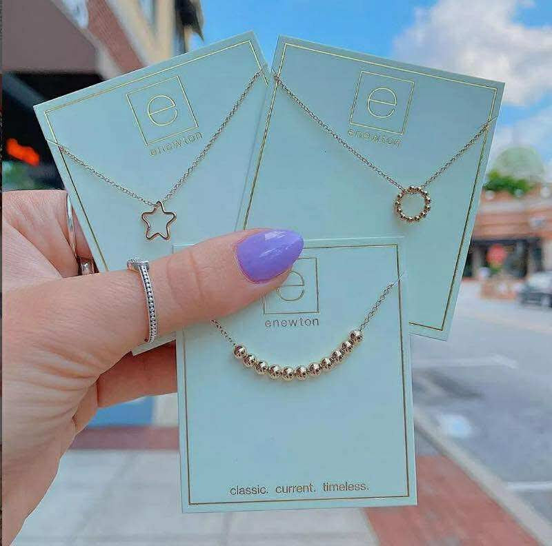 E new necklace