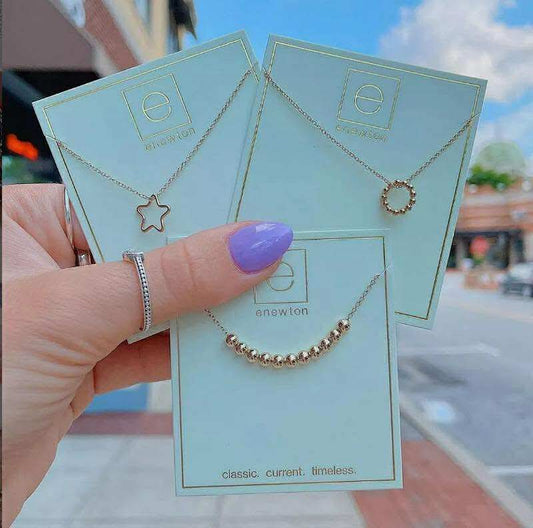 E new necklace